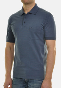 Ragman Kurzarmshirt mit Polokragen