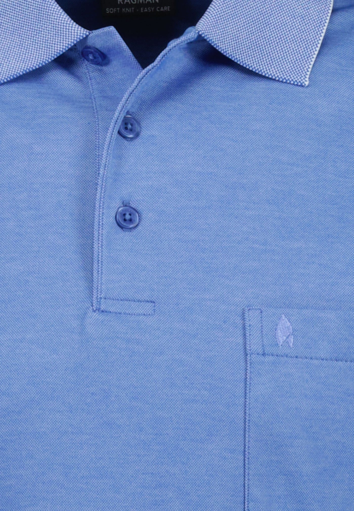 Ragman Kurzarmshirt mit Polokragen