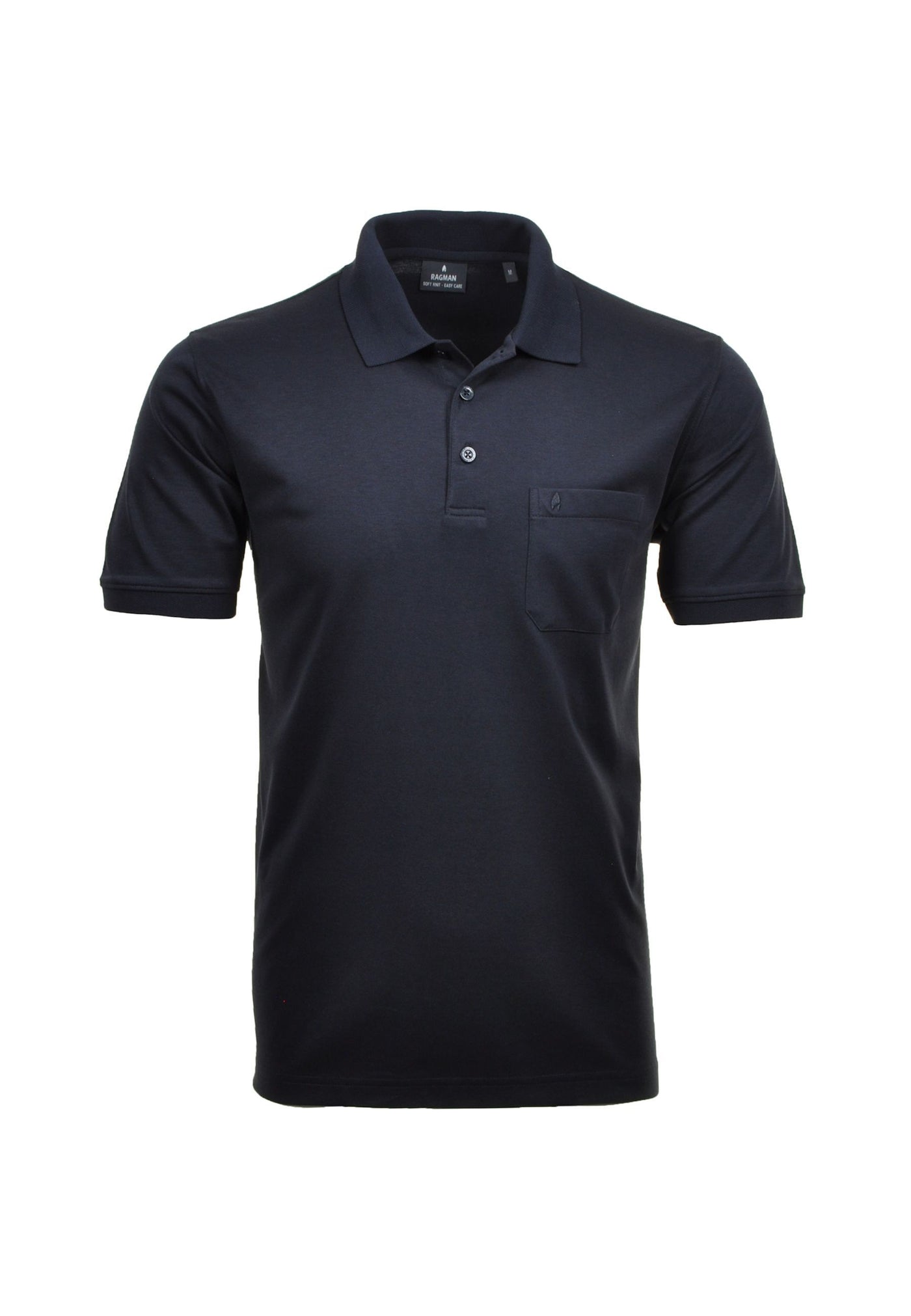 Ragman Kurzarmshirt mit Polokragen