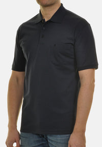 Ragman Kurzarmshirt mit Polokragen