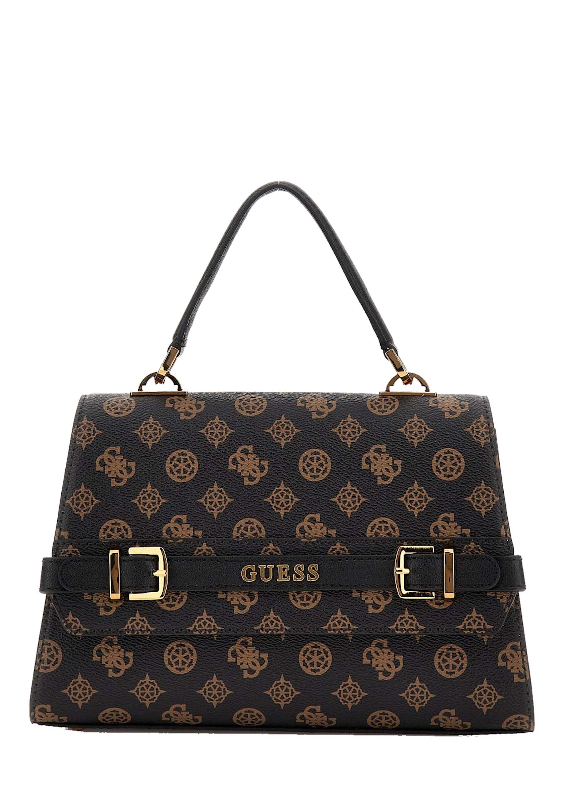 Guess Sestri Logo Top Handle Flap Handtasche
