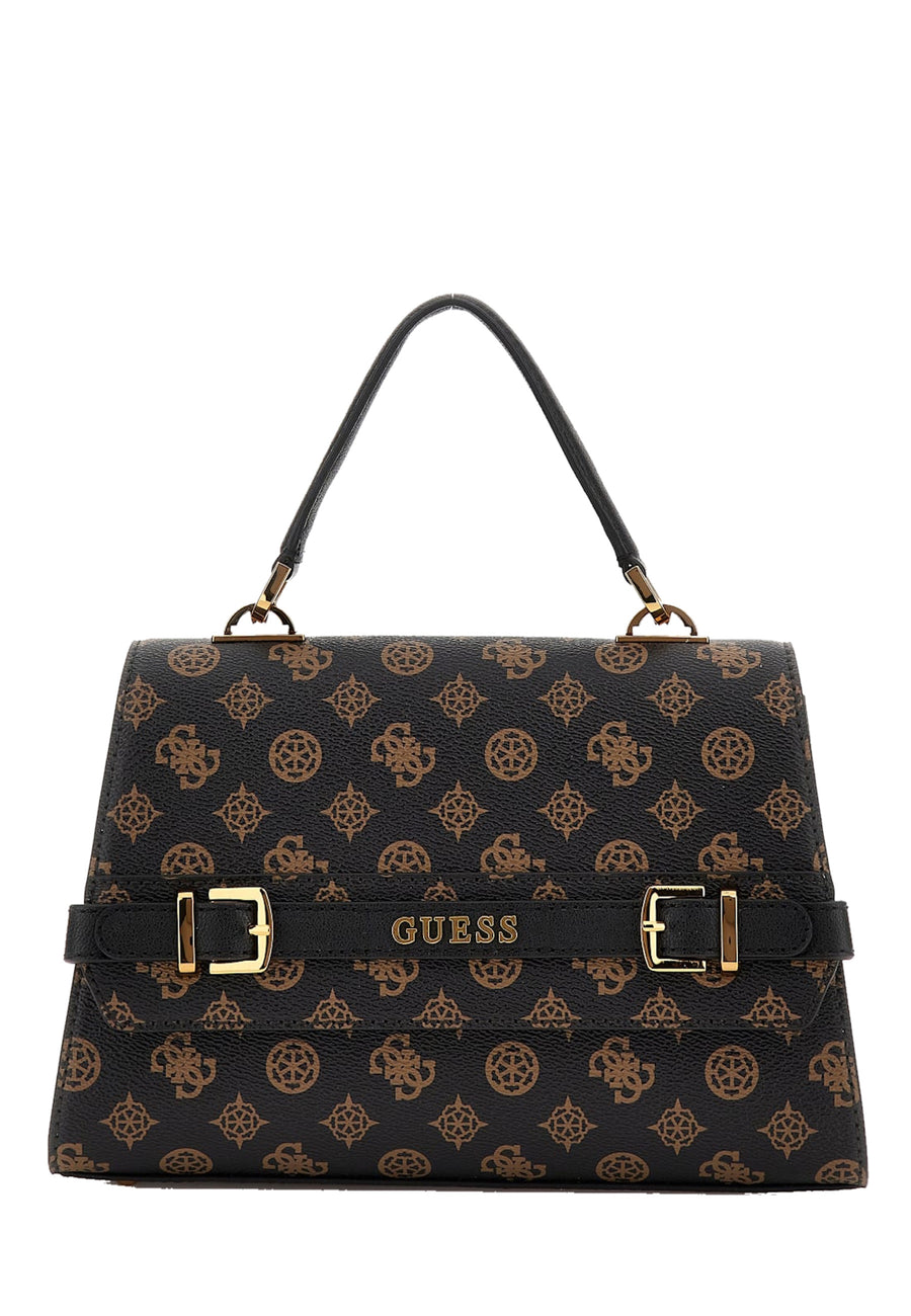 Guess Sestri Logo Top Handle Flap Handtasche
