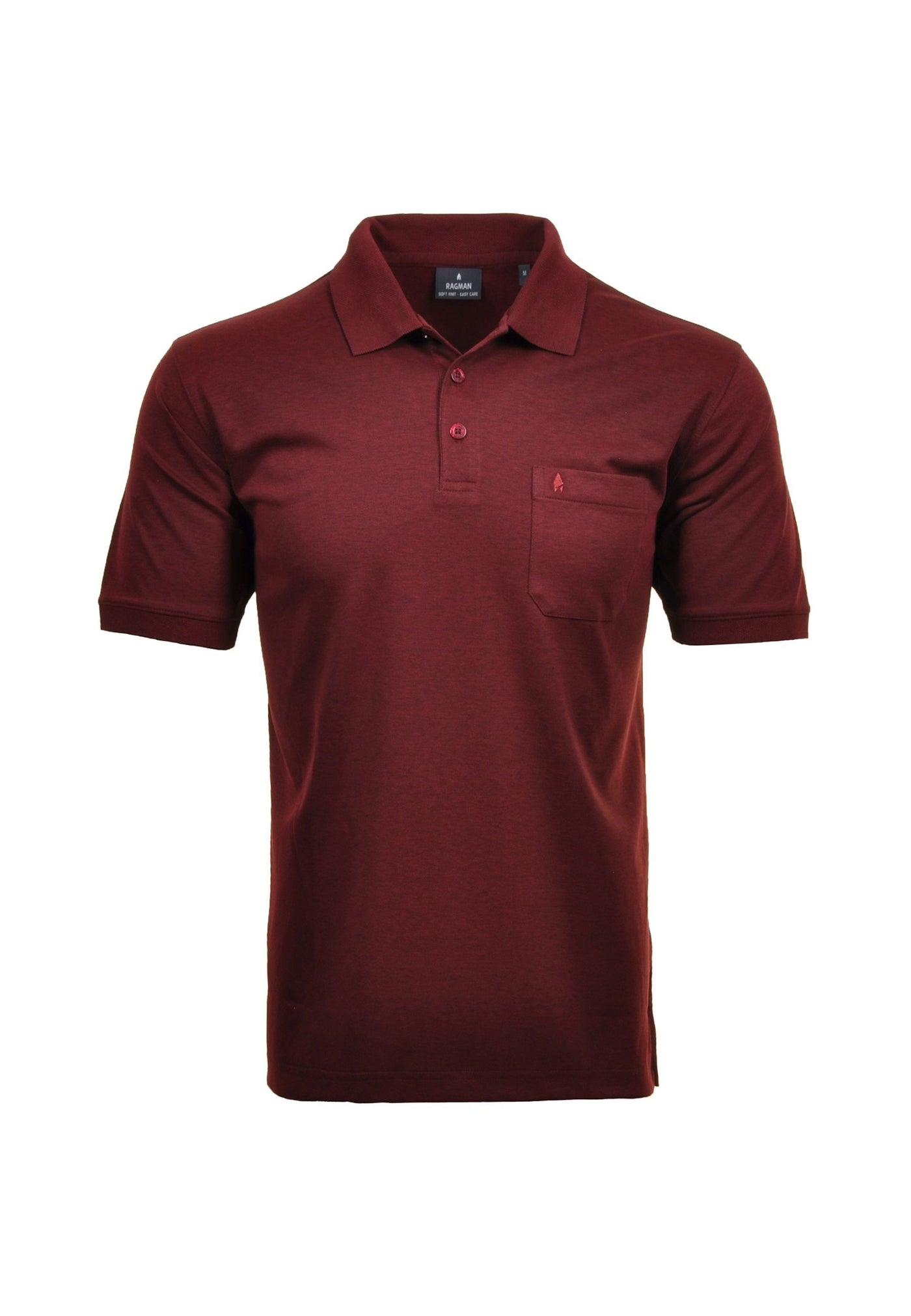 Ragman Kurzarmshirt mit Polokragen