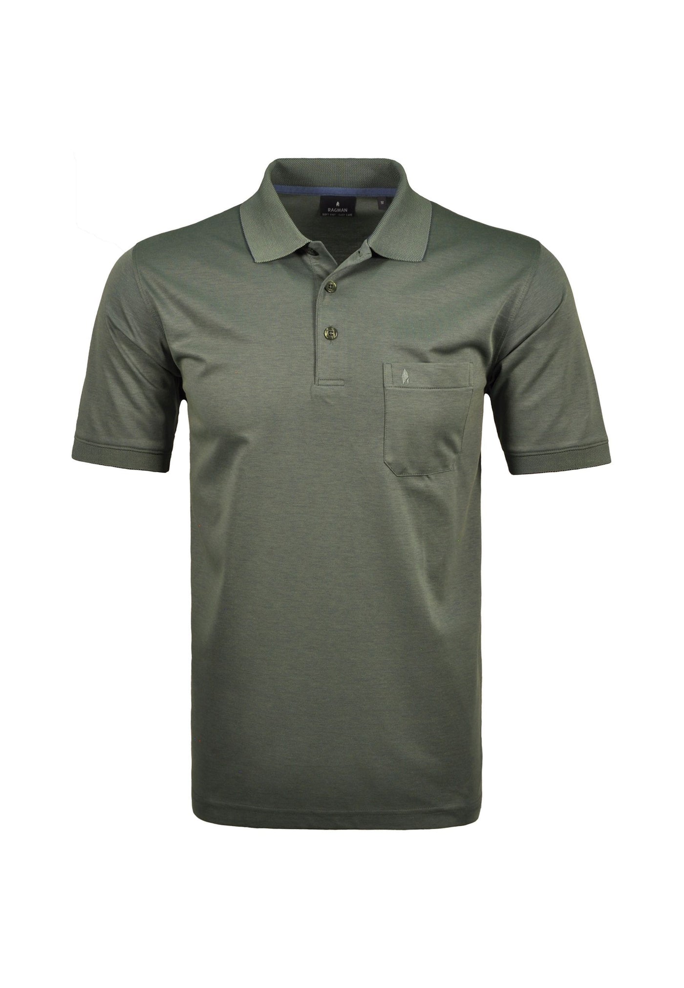 Ragman Kurzarmshirt mit Polokragen