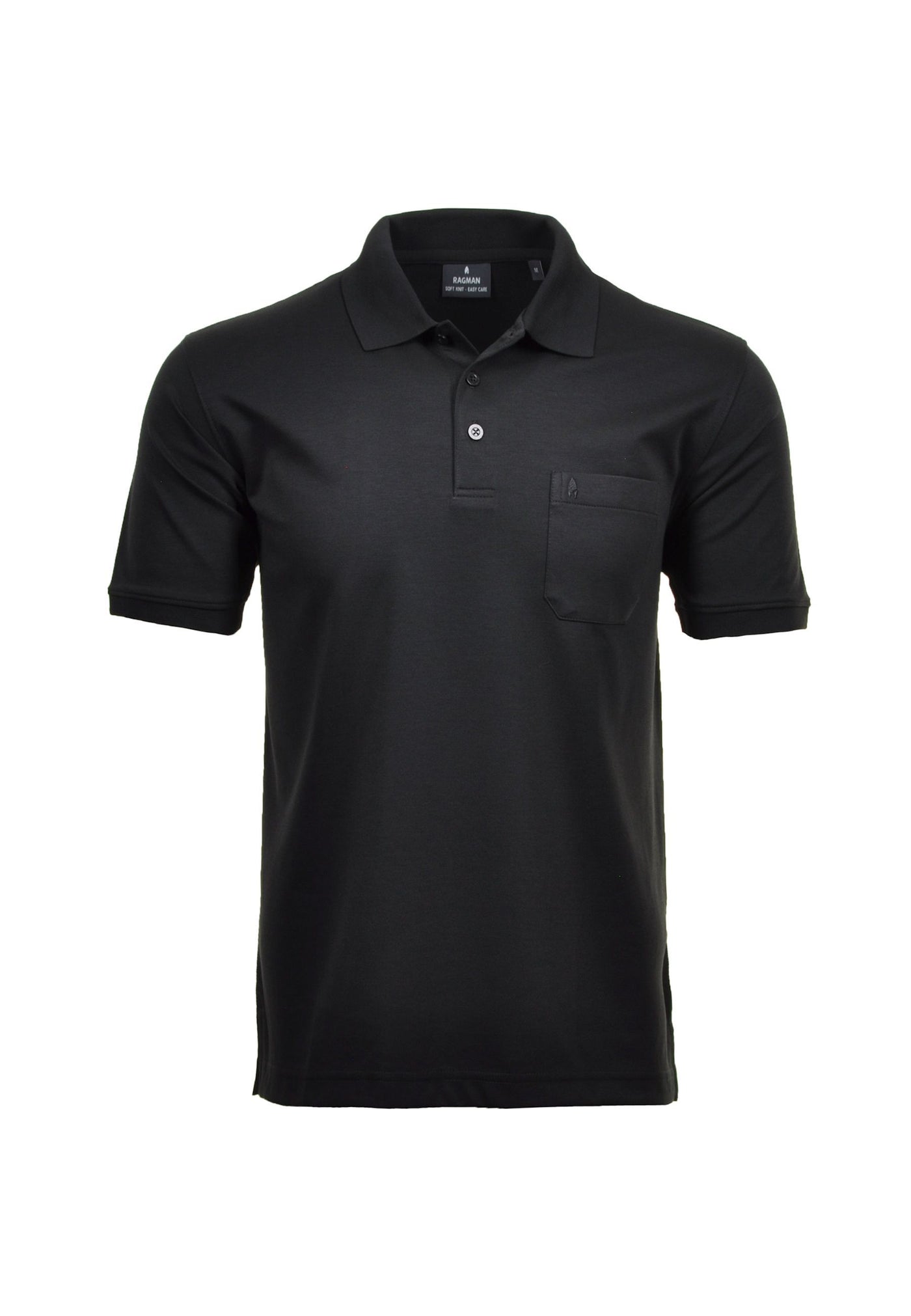 Ragman Kurzarmshirt mit Polokragen