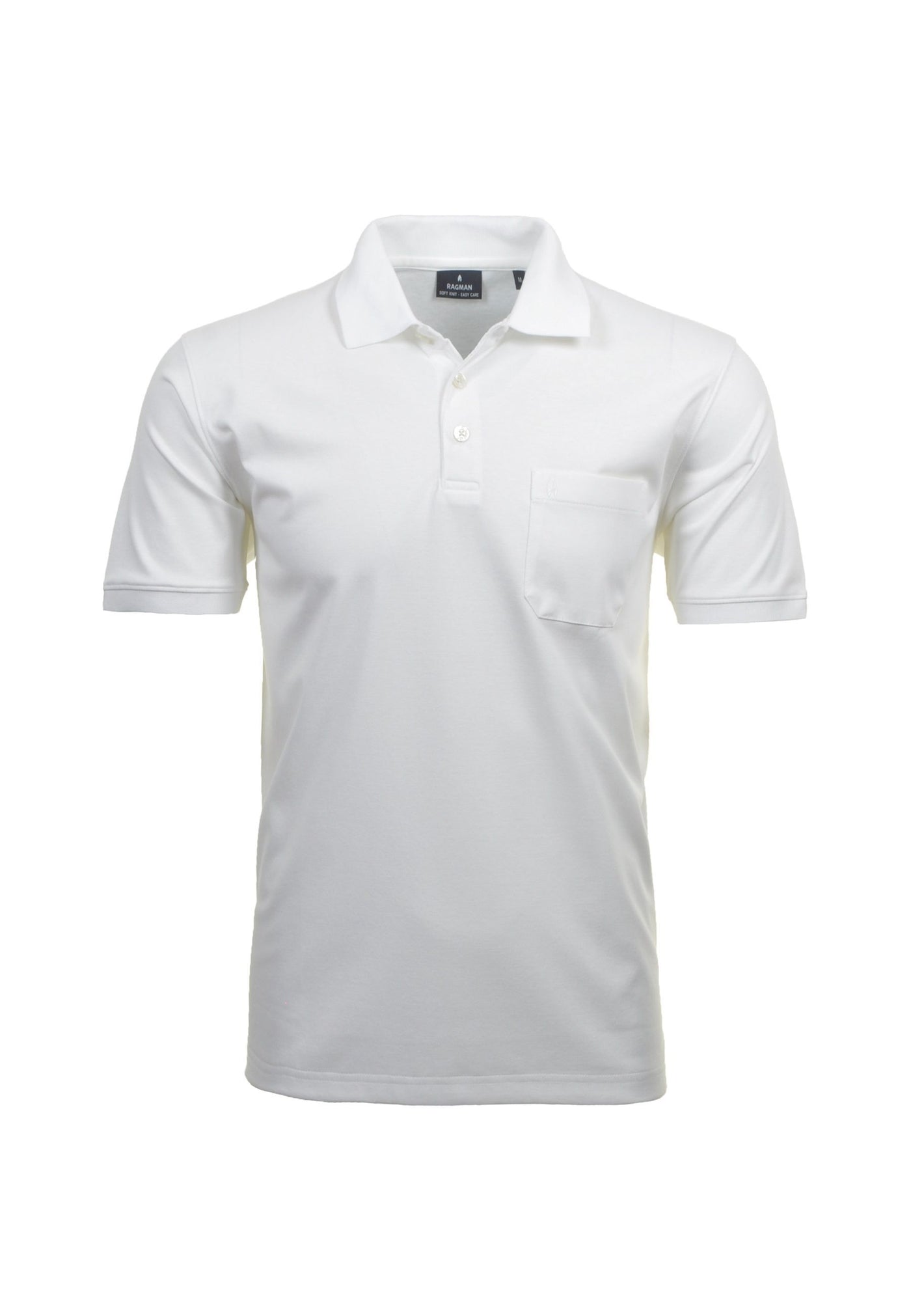 Ragman Kurzarmshirt mit Polokragen