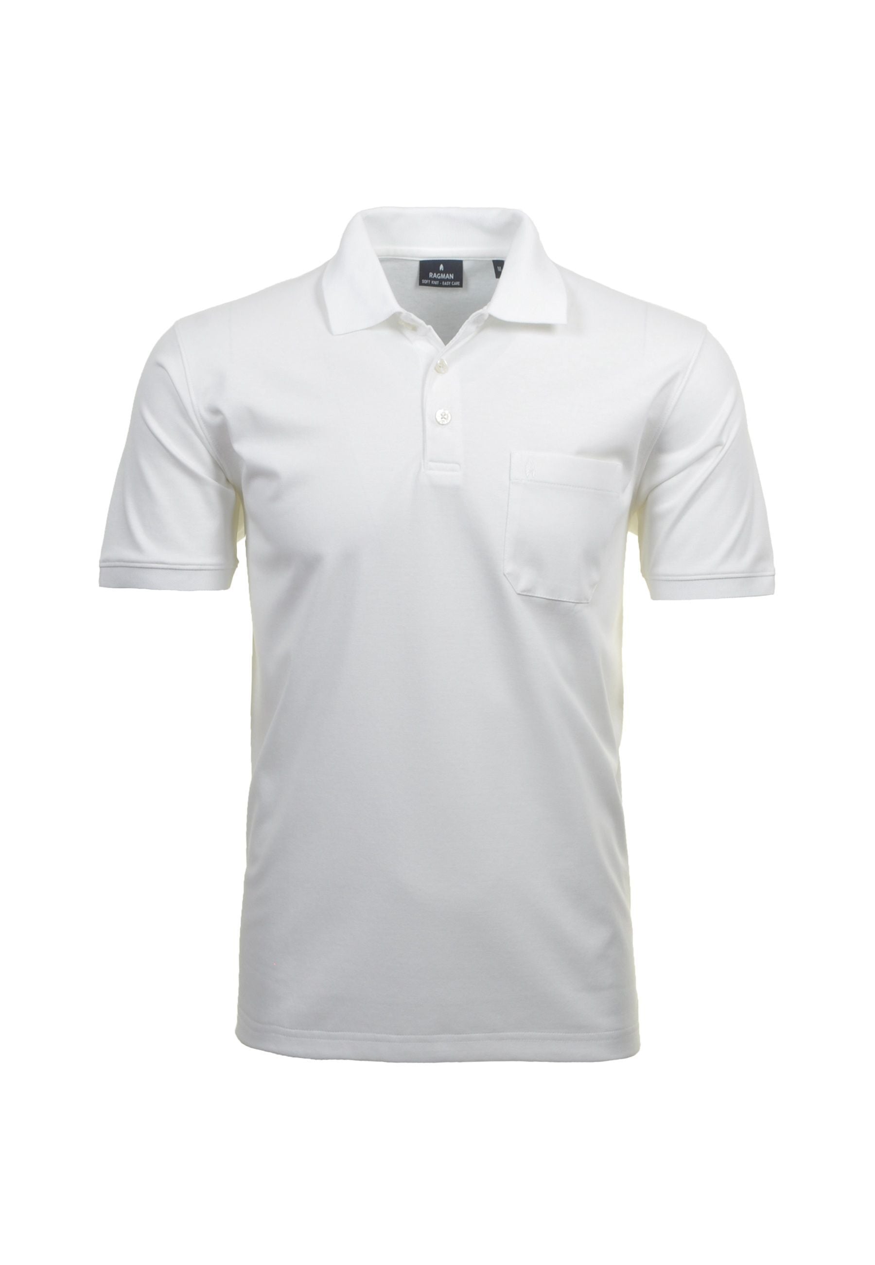 Ragman Kurzarmshirt mit Polokragen