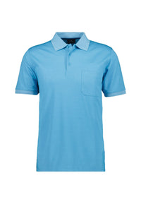 Ragman Kurzarmshirt mit Polokragen