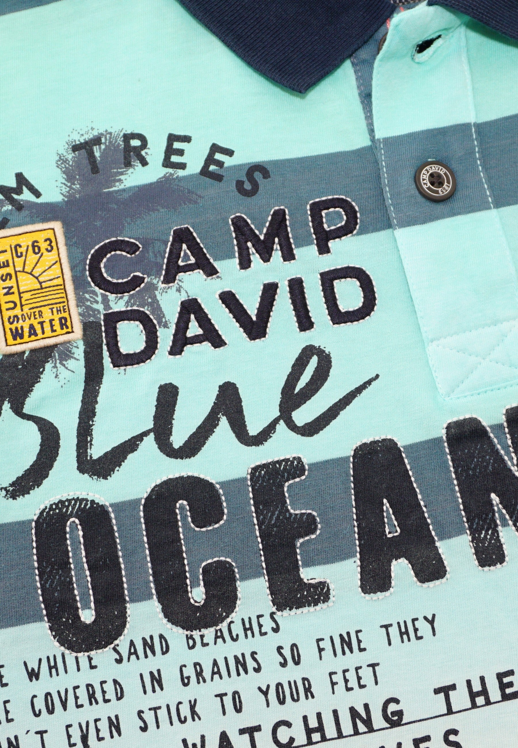 Camp David Beach Life Kurzarmshirt mit Polokragen