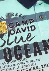 Camp David Beach Life Kurzarmshirt mit Polokragen