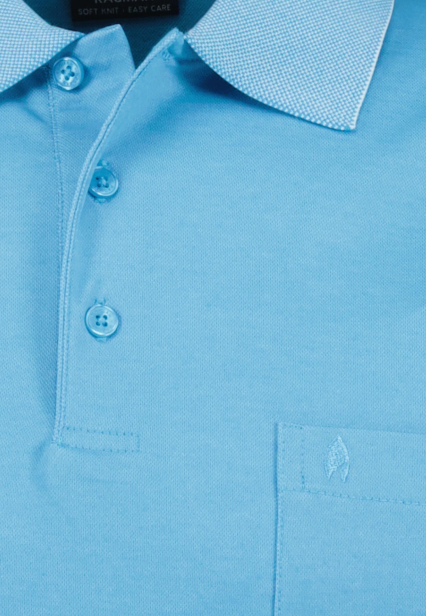 Ragman Kurzarmshirt mit Polokragen