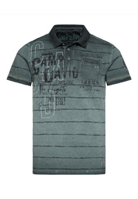 Camp David Tree House Kurzarmshirt mit Polokragen