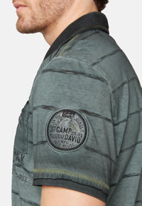 Camp David Tree House Kurzarmshirt mit Polokragen