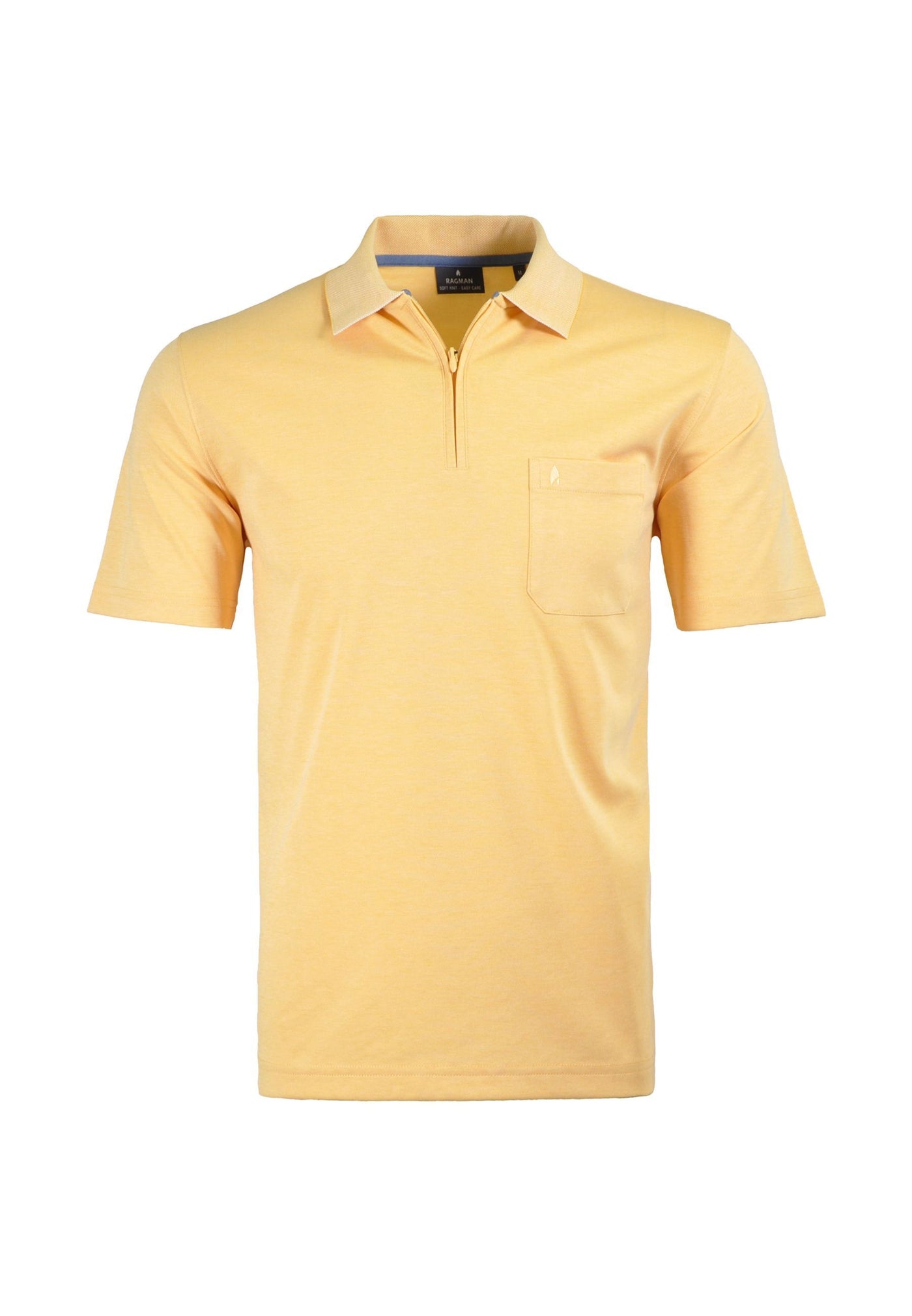 Ragman Kurzarmshirt mit Polokragen