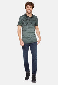 Camp David Tree House Kurzarmshirt mit Polokragen