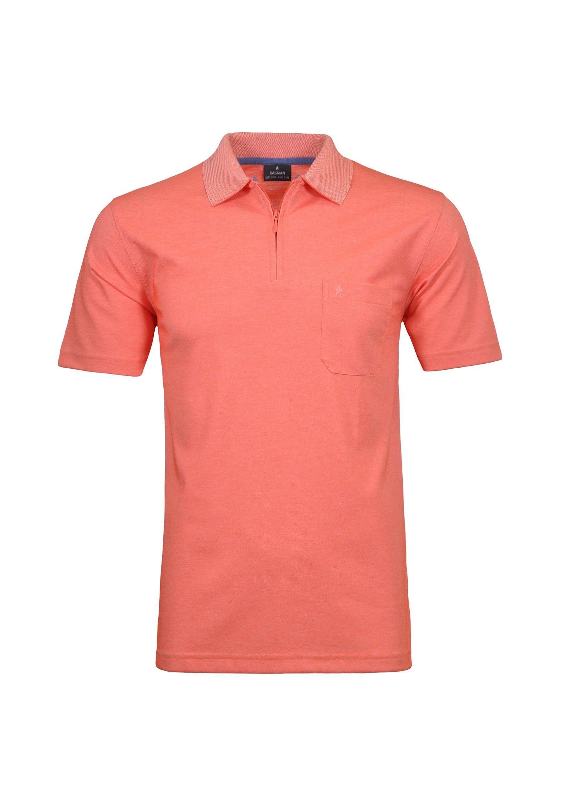 Ragman Kurzarmshirt mit Polokragen