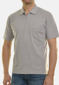 Ragman Kurzarmshirt mit Polokragen