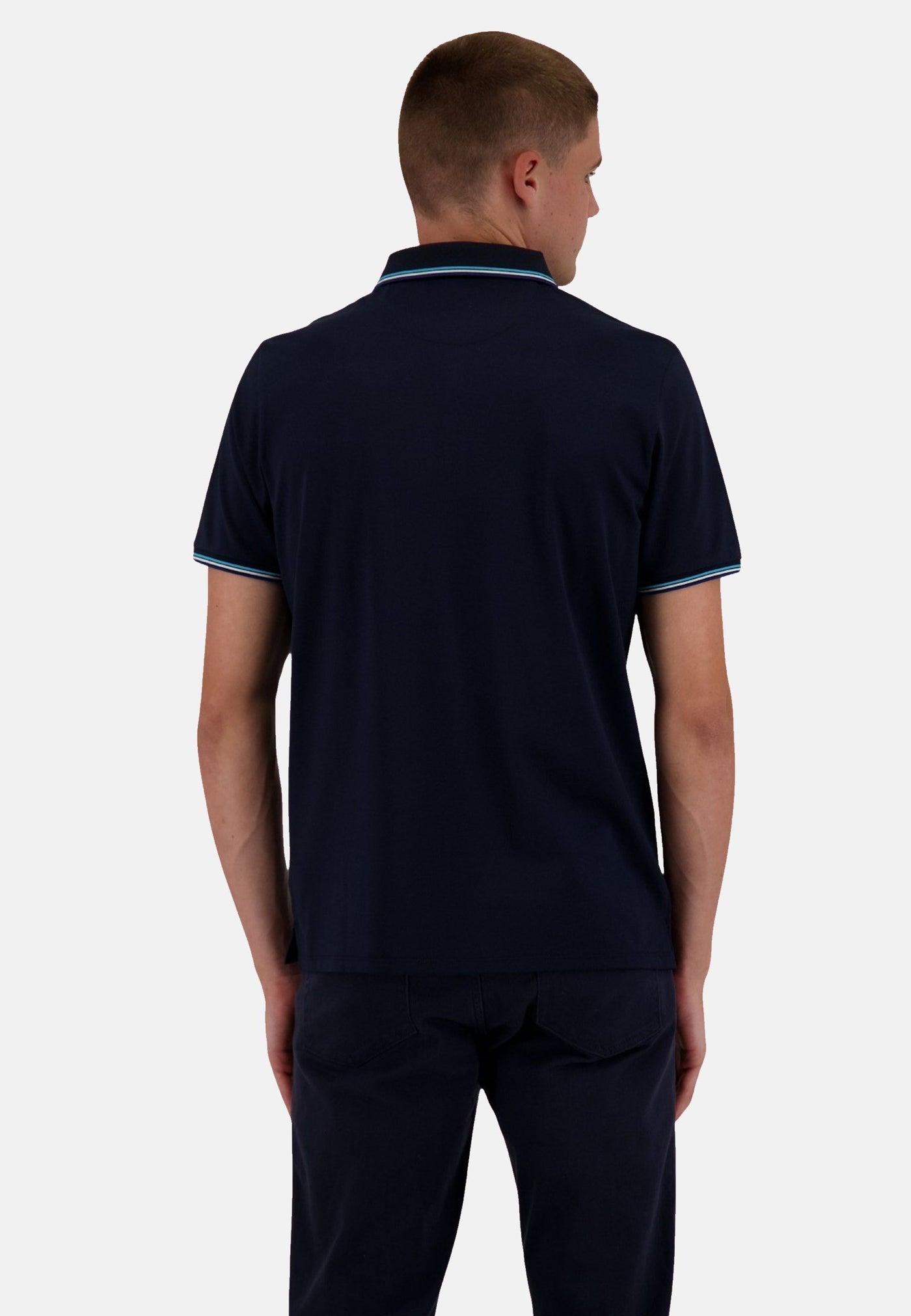 Ragman Kurzarmshirt mit Polokragen