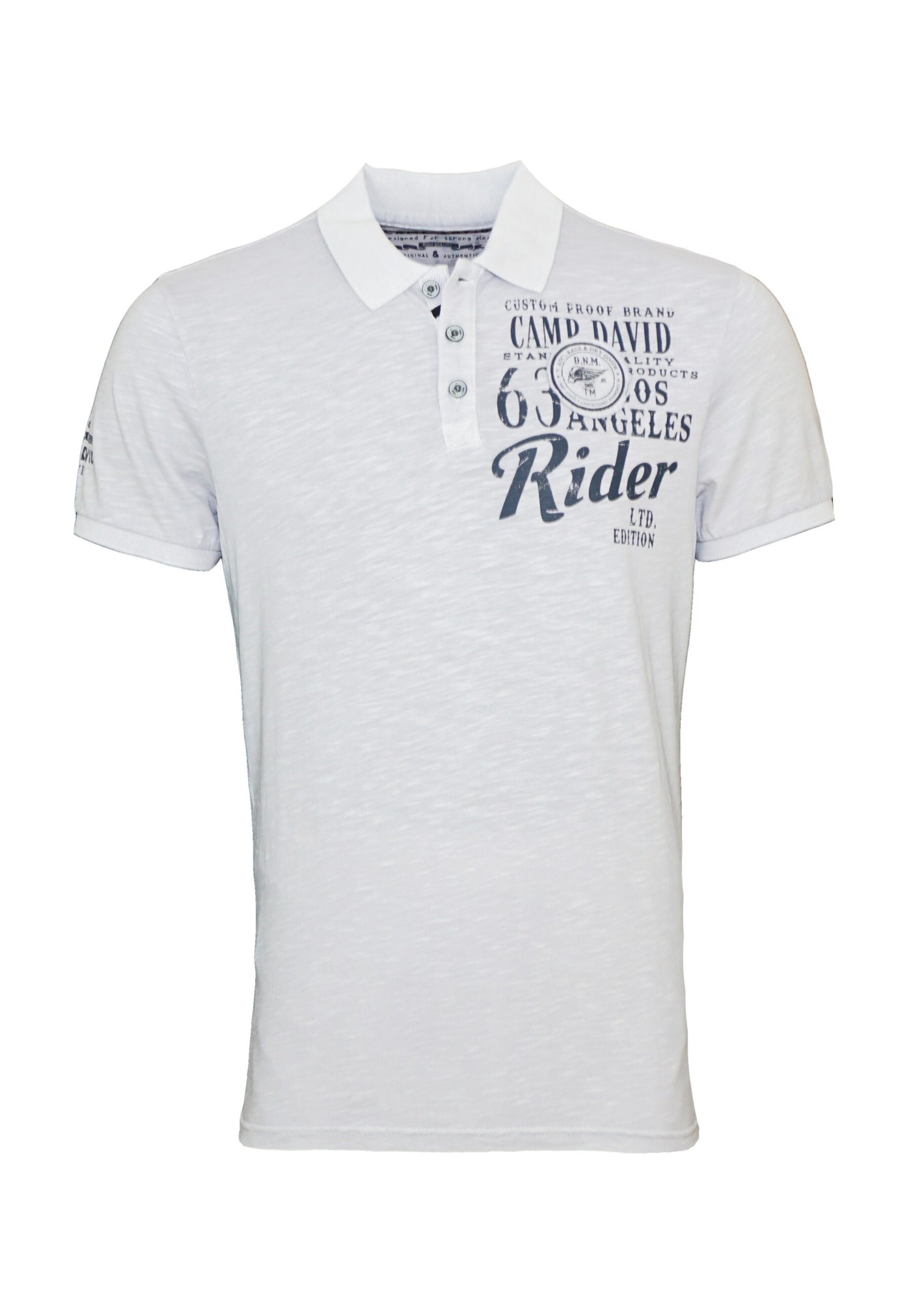 Camp David Road Rebel Kurzarmshirt mit Polokragen