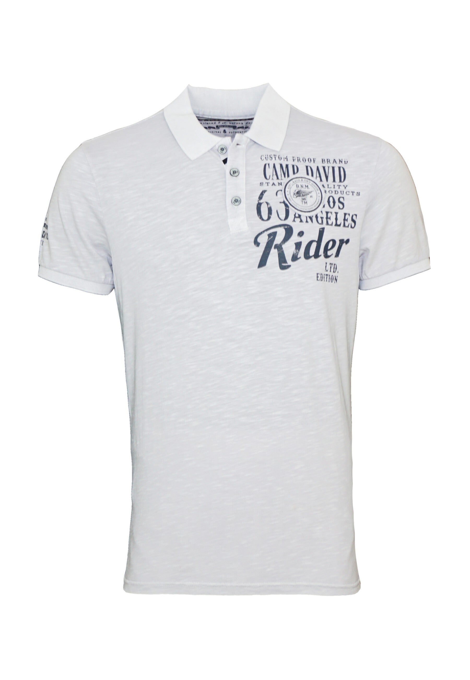 Camp David Road Rebel Kurzarmshirt mit Polokragen