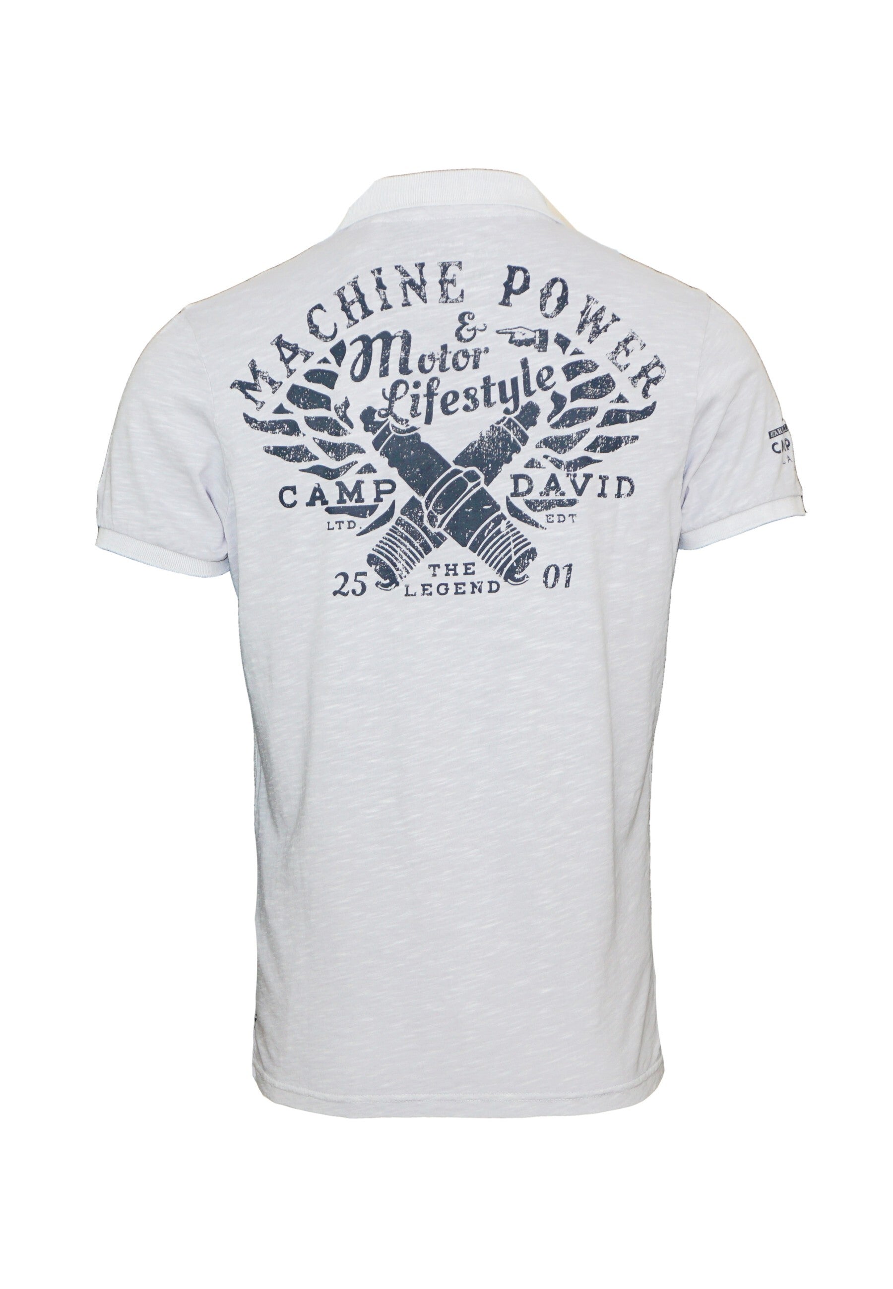 Camp David Road Rebel Kurzarmshirt mit Polokragen