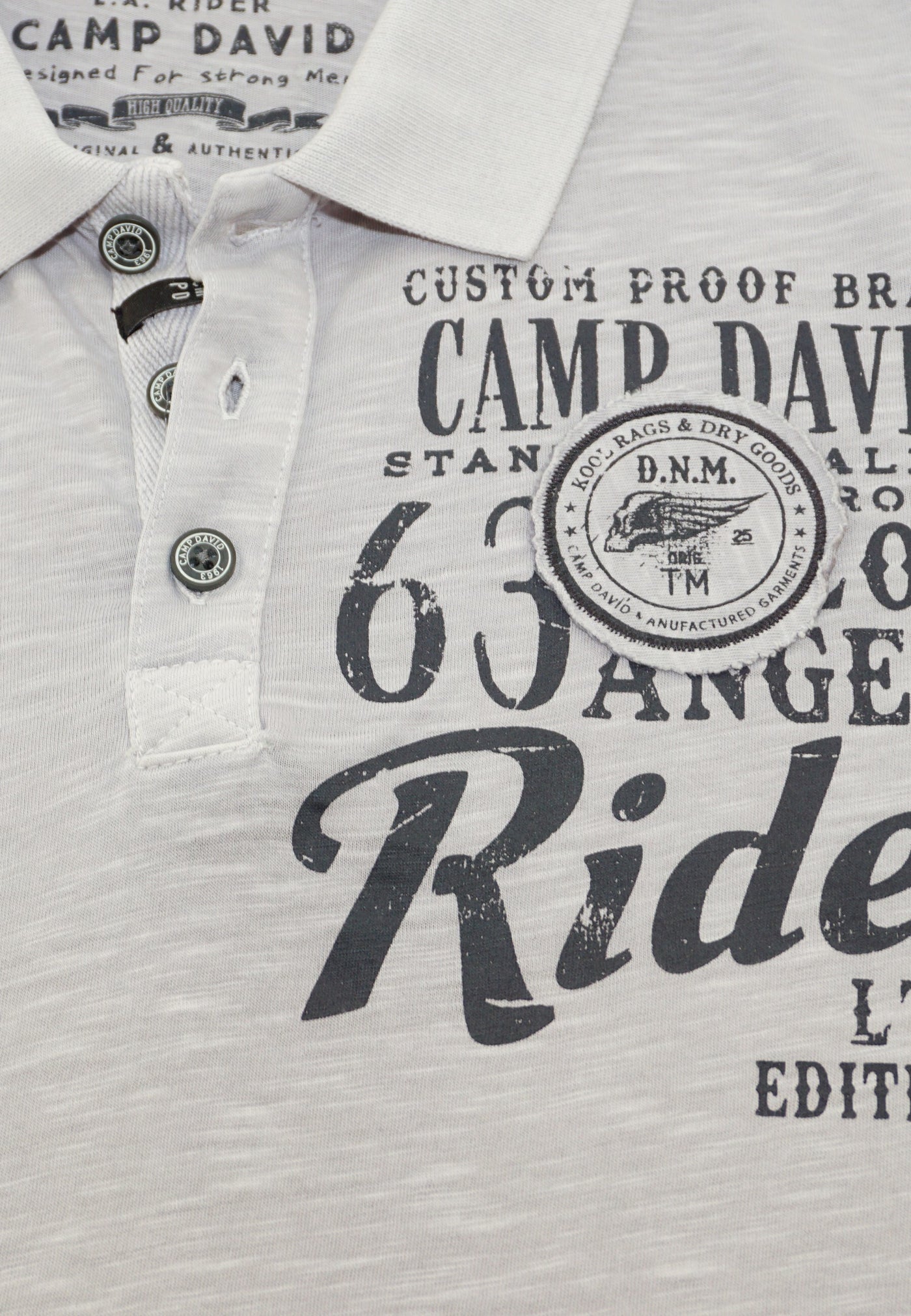 Camp David Road Rebel Kurzarmshirt mit Polokragen