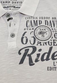 Camp David Road Rebel Kurzarmshirt mit Polokragen