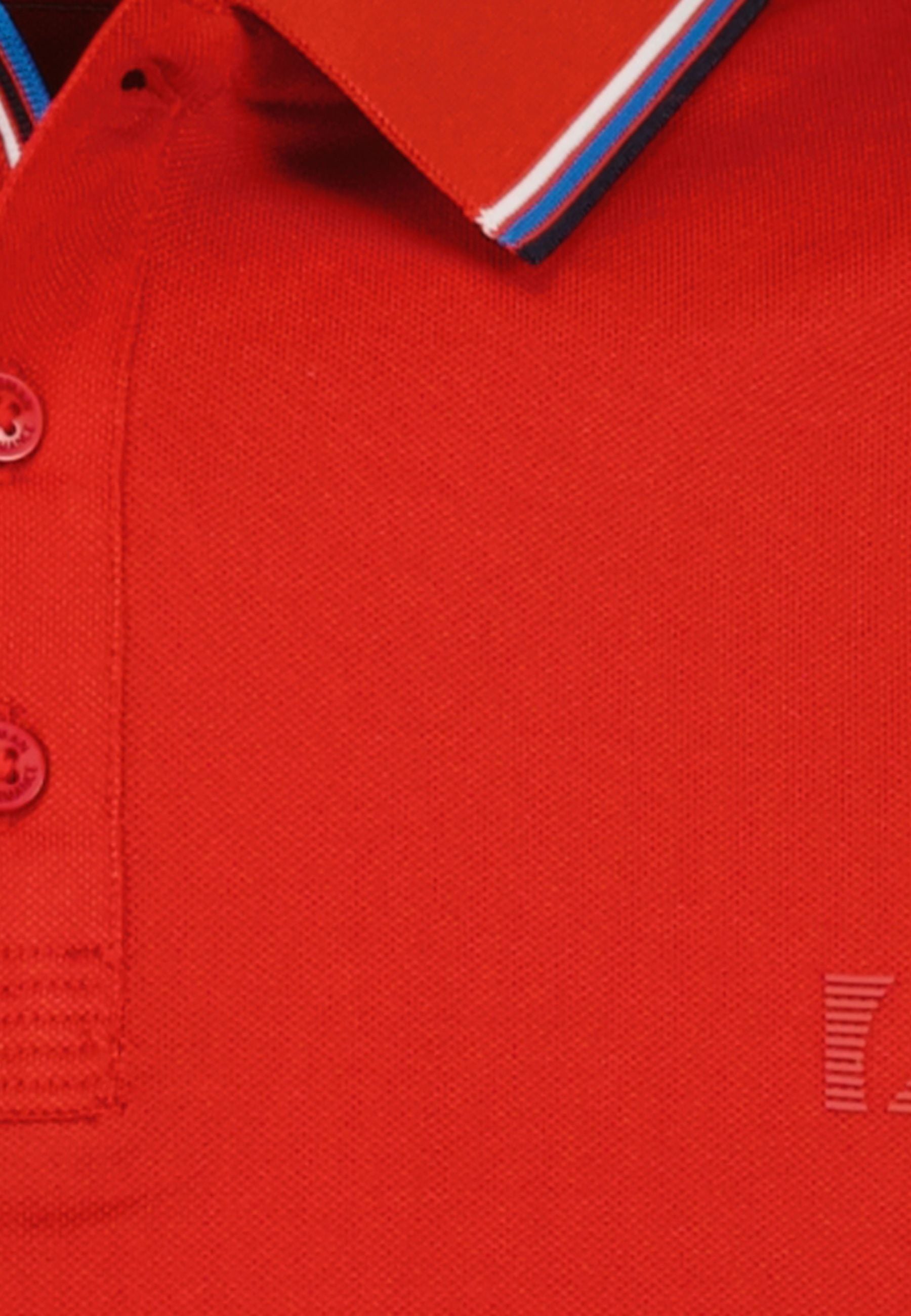 Ragman Kurzarmshirt mit Polokragen