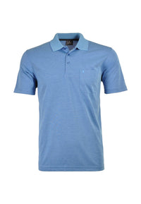 Ragman Kurzarmshirt mit Polokragen