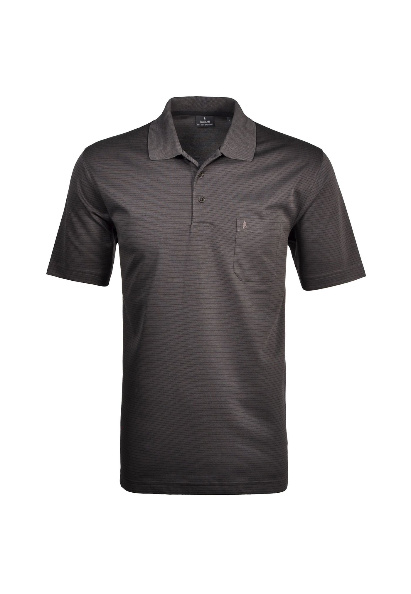 Ragman Kurzarmshirt mit Polokragen