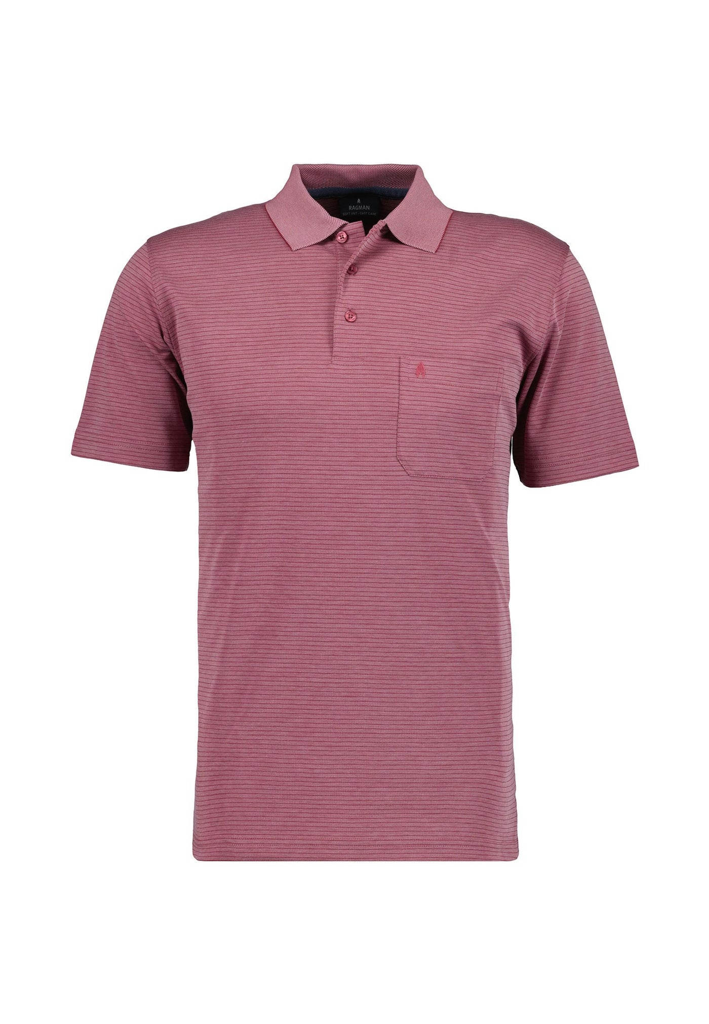 Ragman Kurzarmshirt mit Polokragen