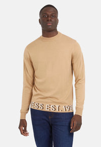 Guess ALF LS High Neck Logo Langarmpullover