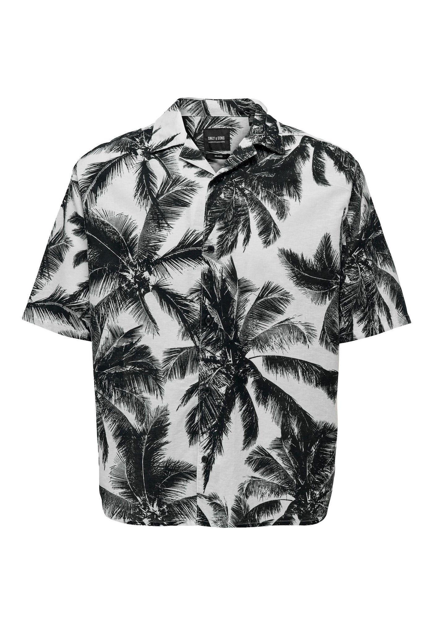 Only & Sons Tie RLX Palm Kurzarmhemd