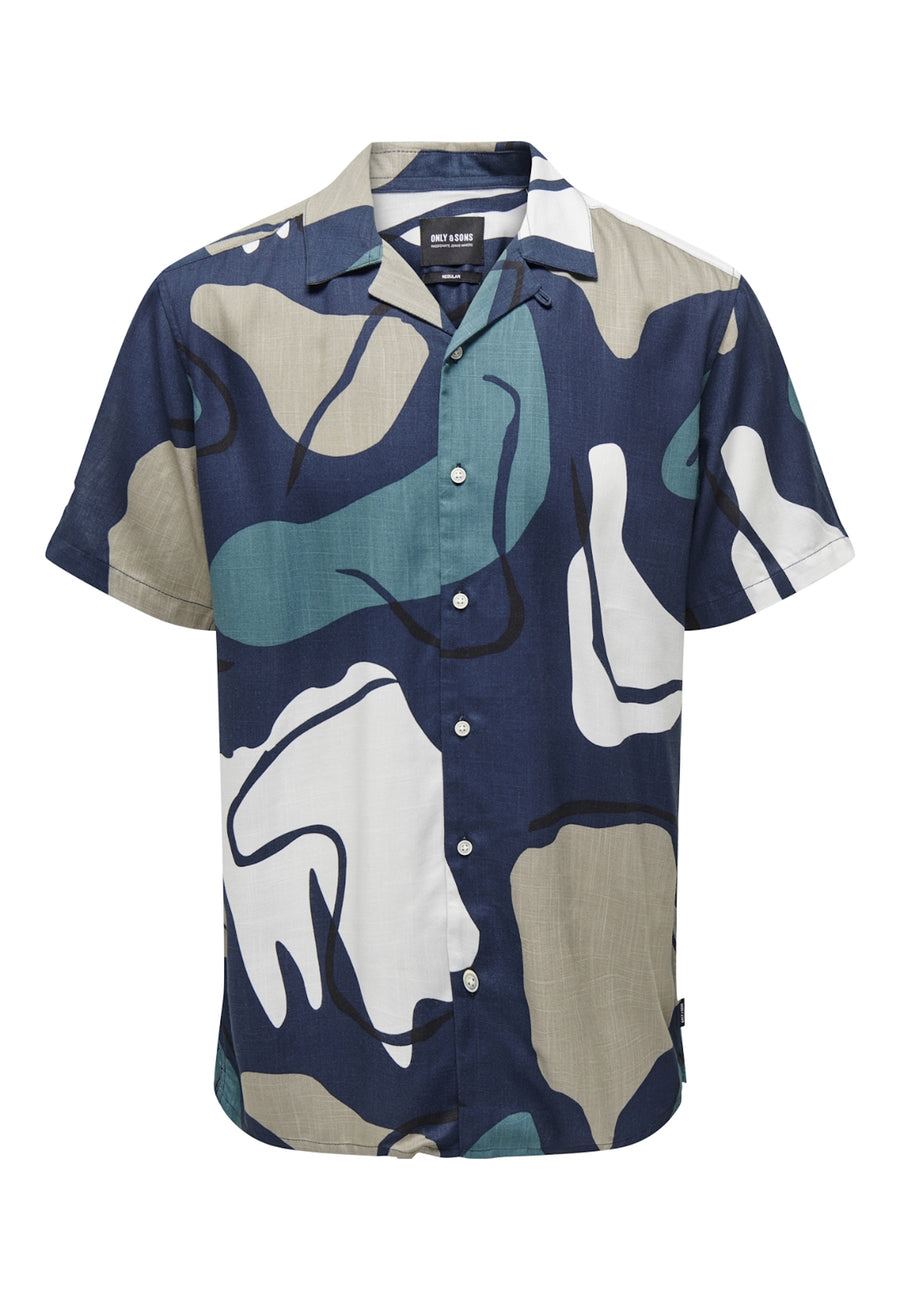 Only & Sons Dab REG Abstract Kurzarmhemd