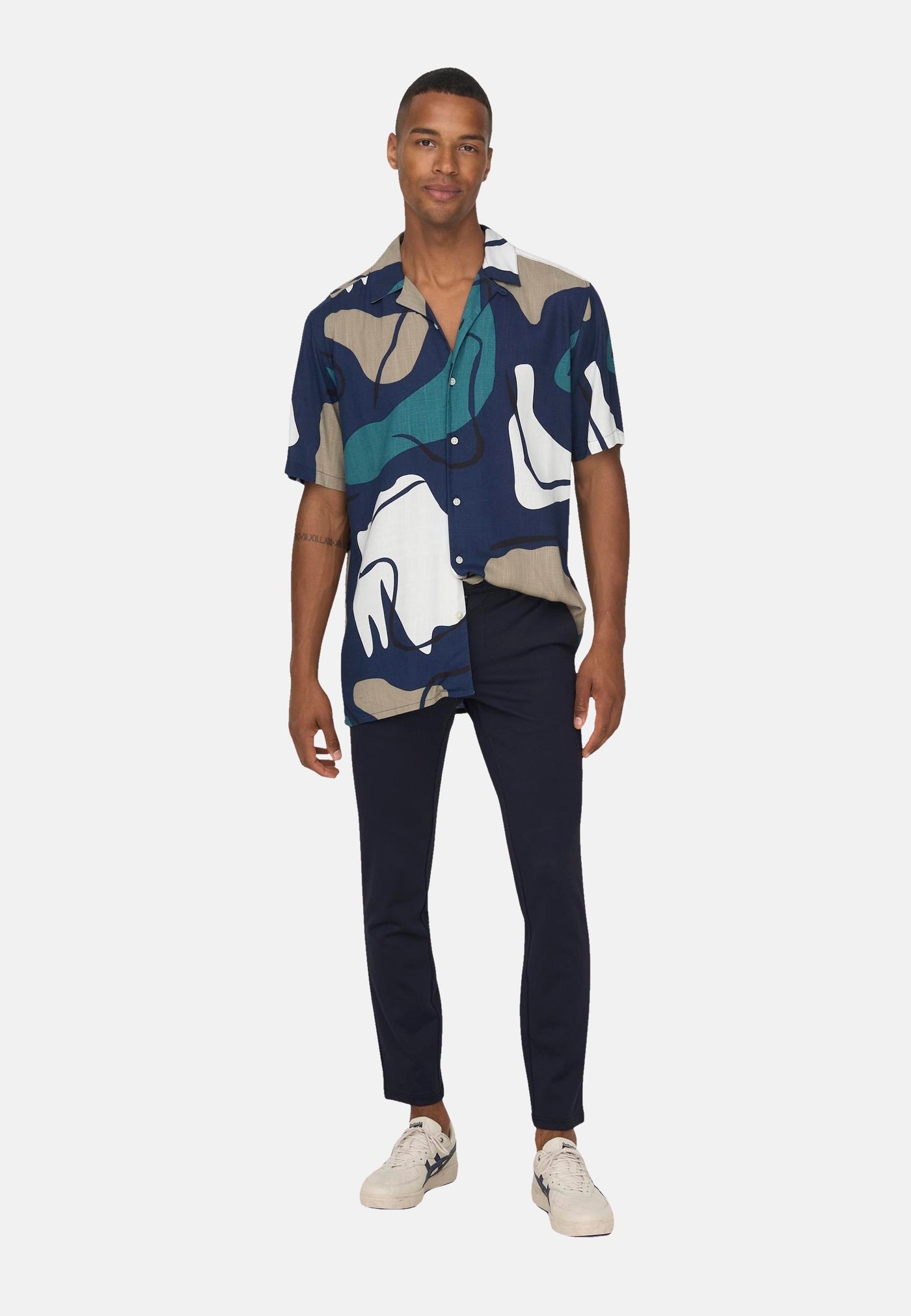 Only & Sons Dab REG Abstract Kurzarmhemd