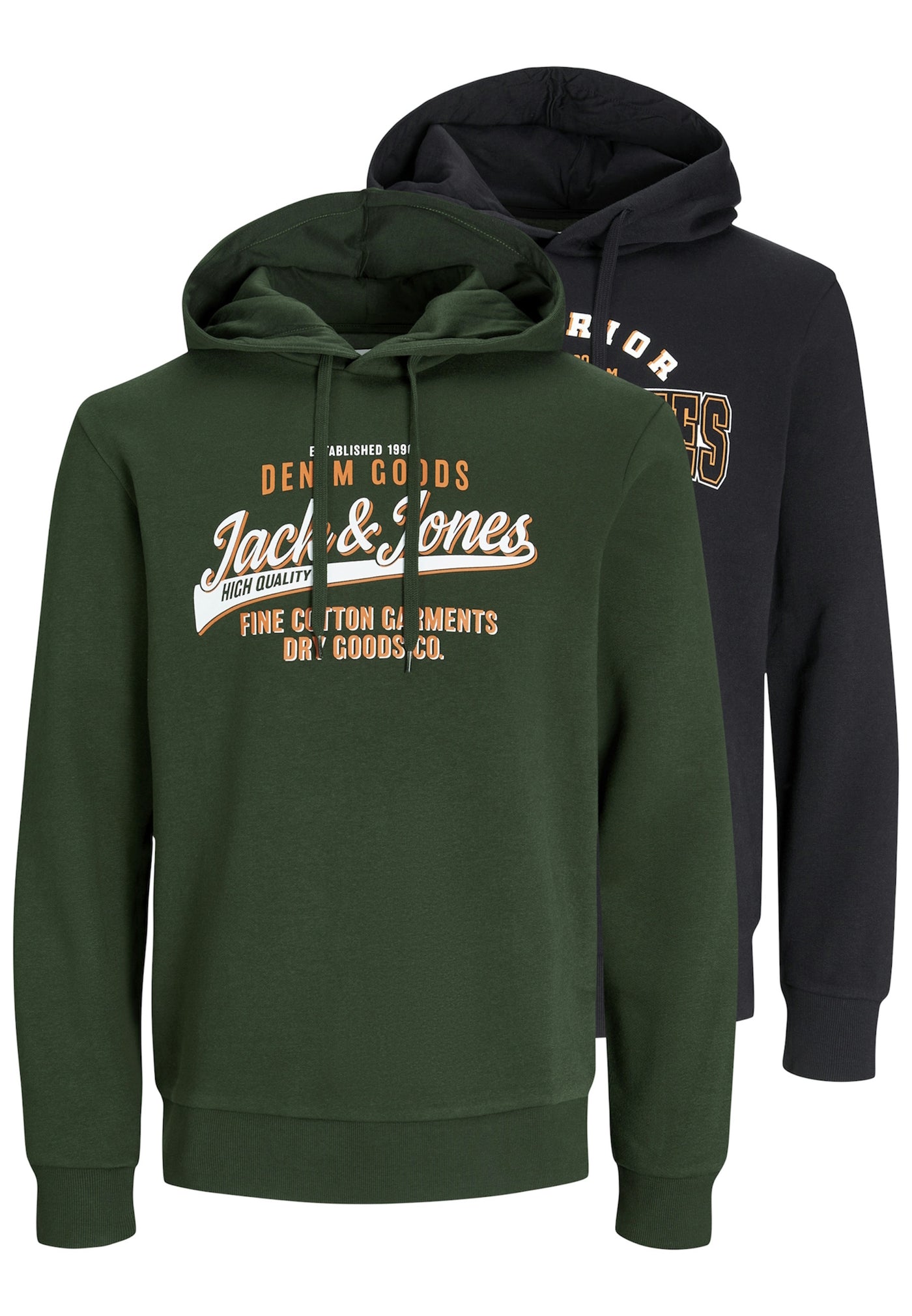 Jack & Jones Logo Kapuzenpullover Doppelpack