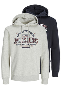 Jack & Jones Logo Kapuzenpullover Doppelpack
