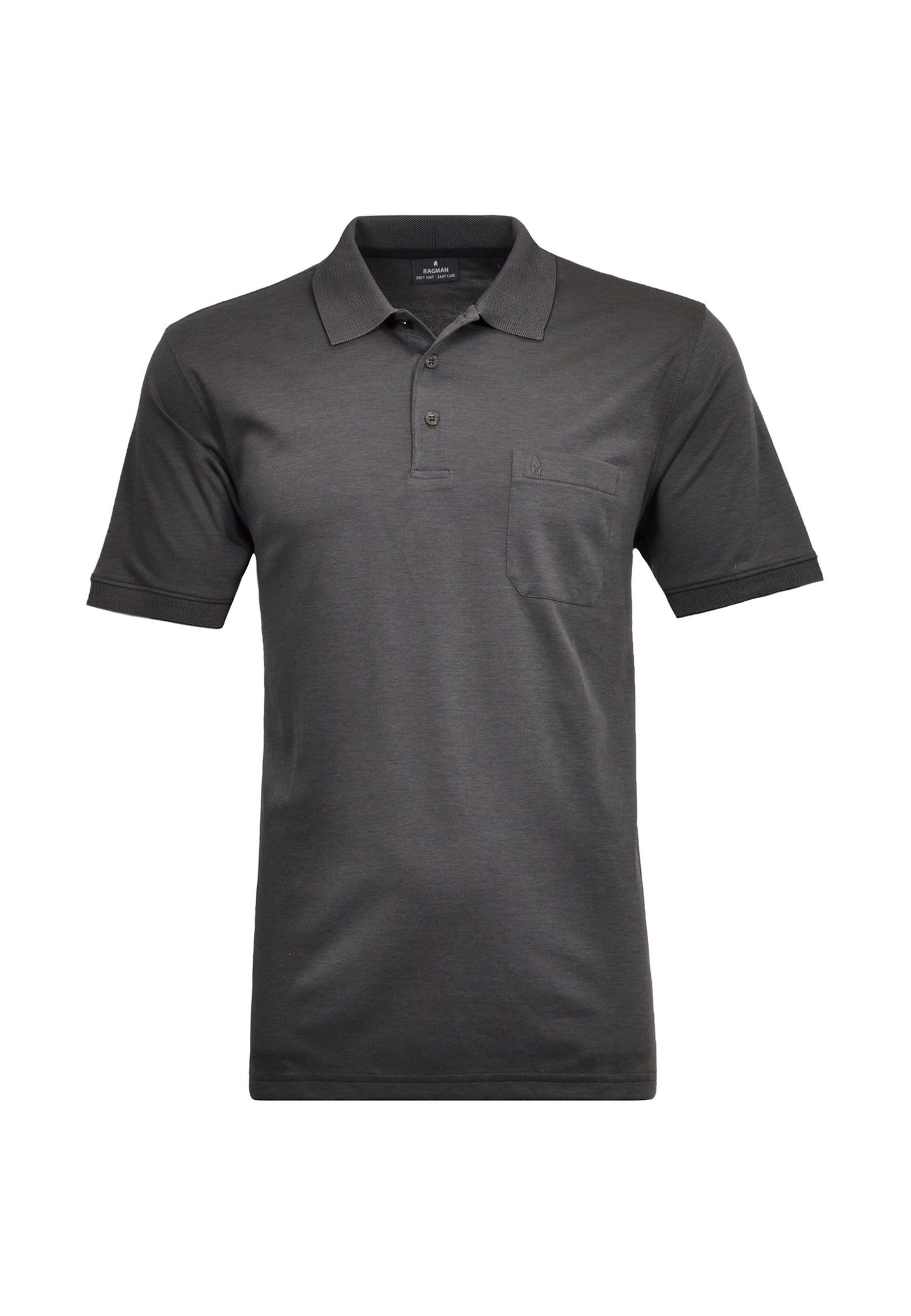 Ragman Kurzarmshirt mit Polokragen