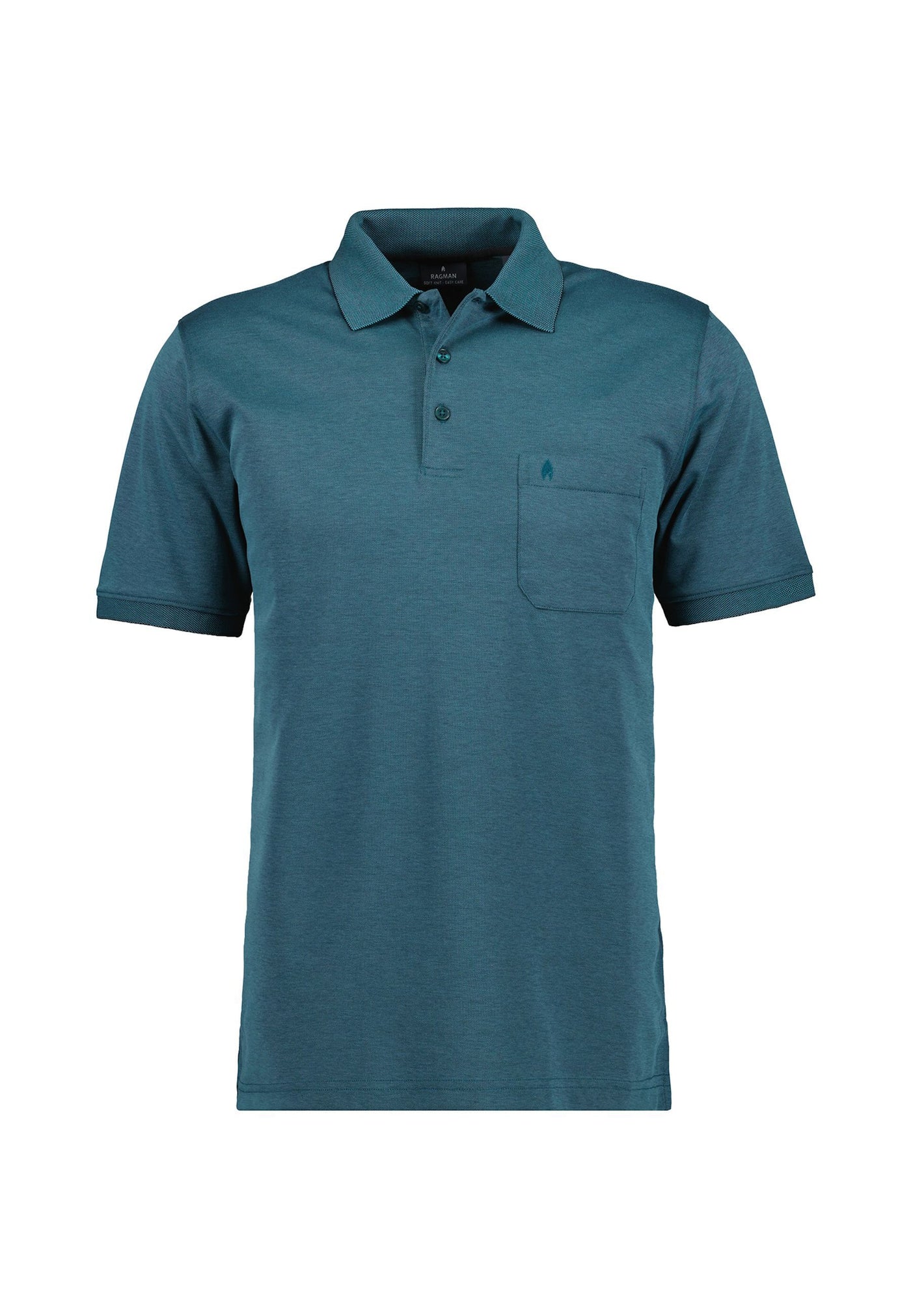 Ragman Kurzarmshirt mit Polokragen