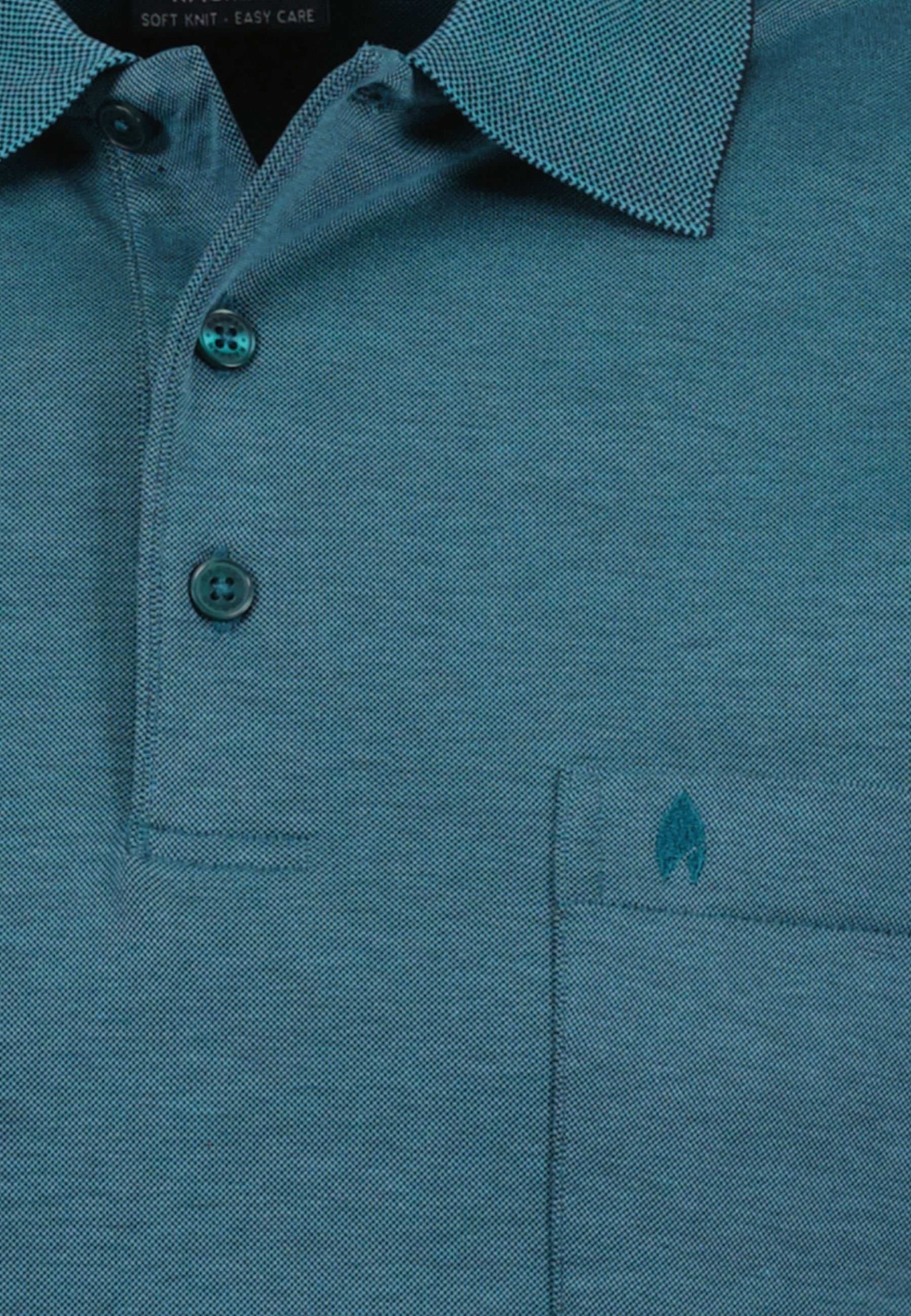 Ragman Kurzarmshirt mit Polokragen