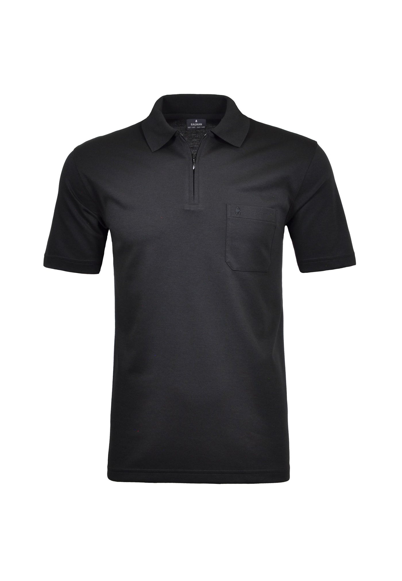 Ragman Kurzarmshirt mit Polokragen