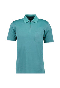 Ragman Kurzarmshirt mit Polokragen