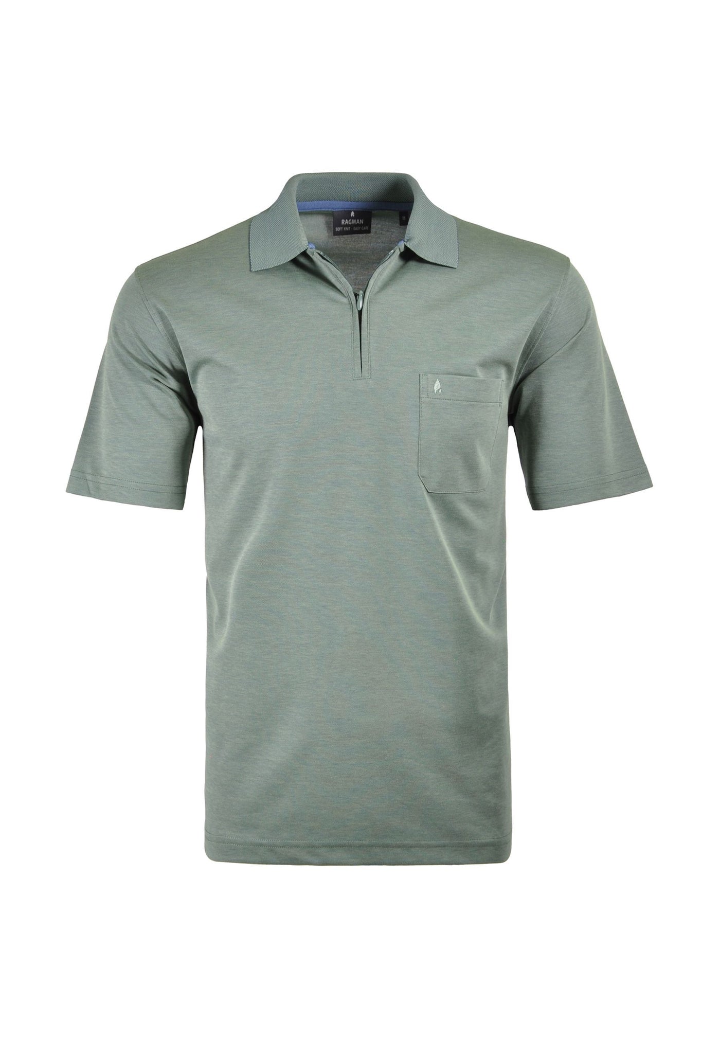 Ragman Kurzarmshirt mit Polokragen
