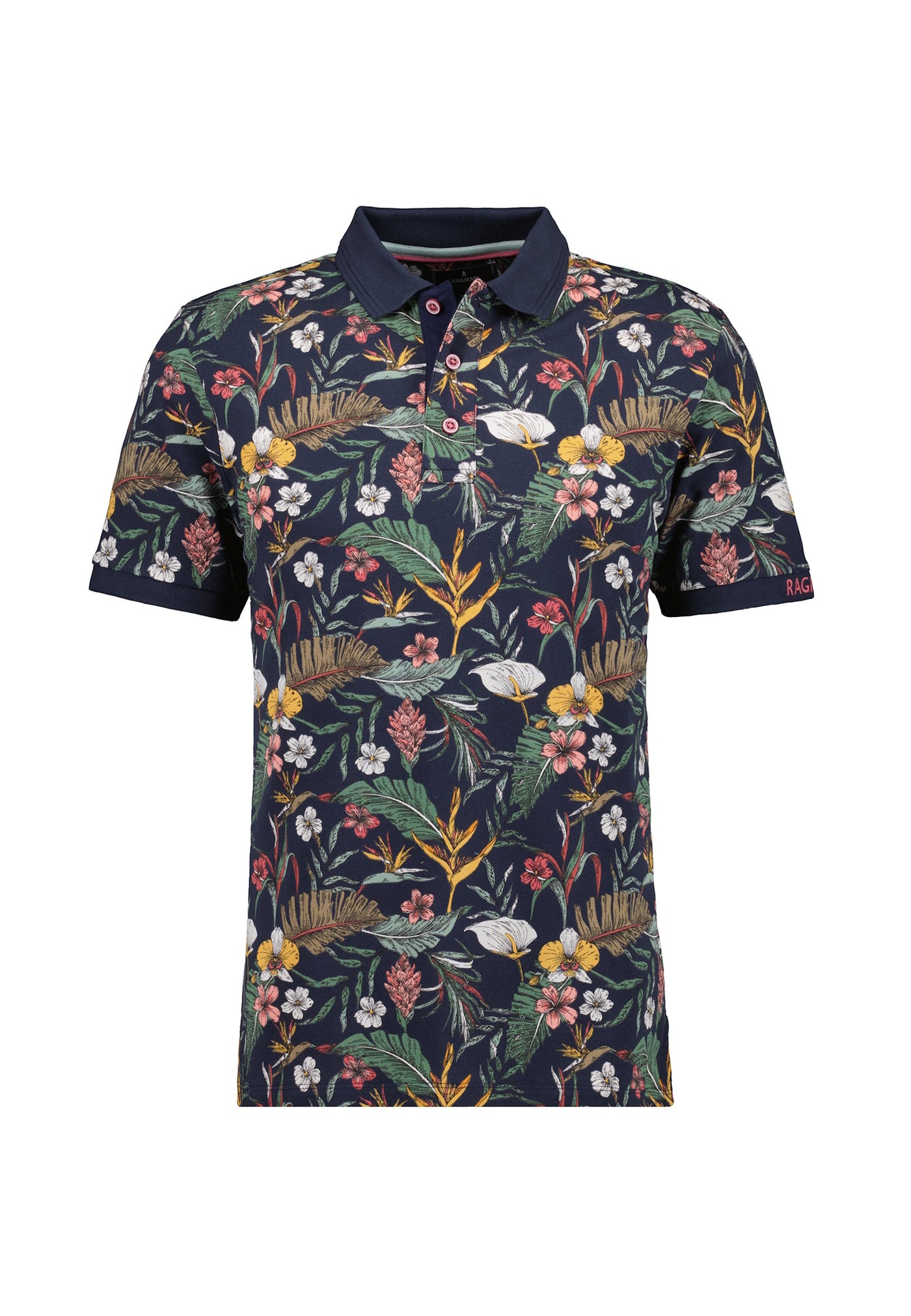 Ragman Kurzarmshirt mit Polokragen