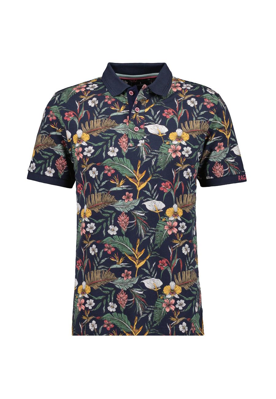 Ragman Kurzarmshirt mit Polokragen