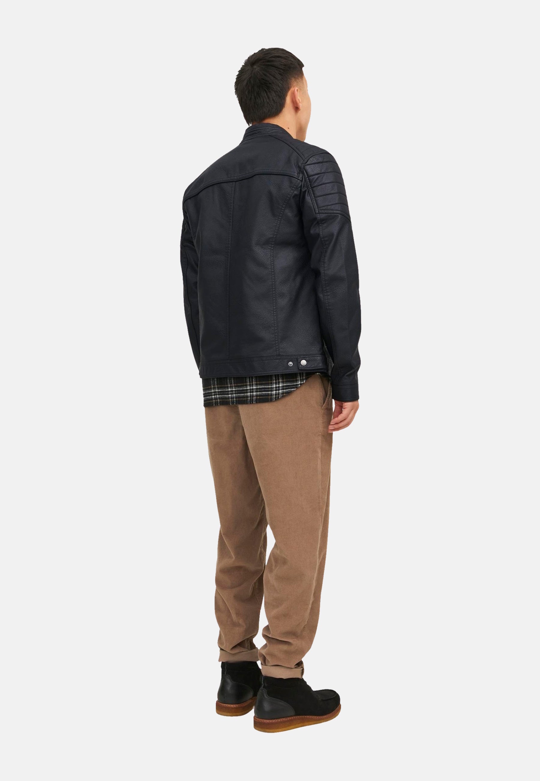 Jack & Jones Jacke JJ ROCKY JACKET Lederimitat