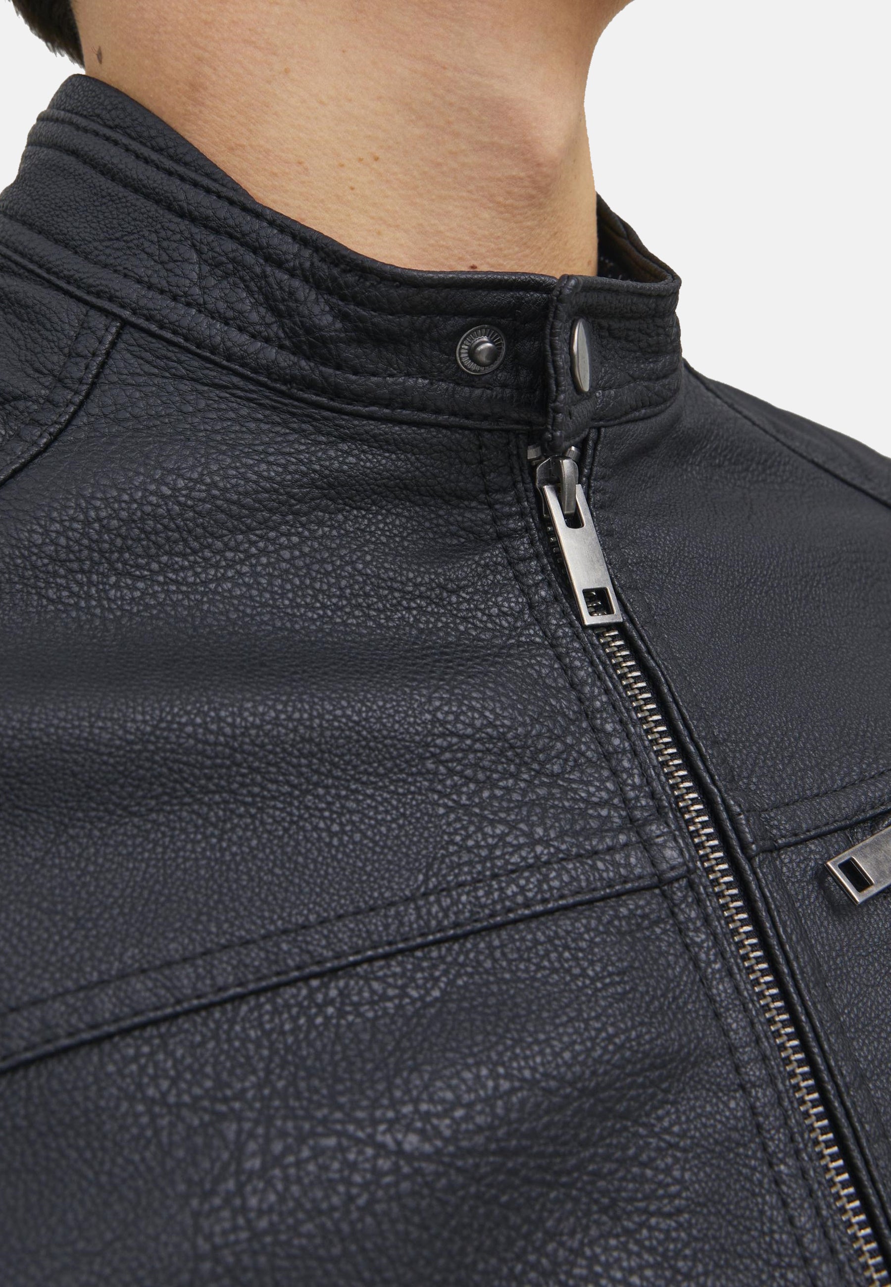 Jack & Jones Jacke JJ ROCKY JACKET Lederimitat