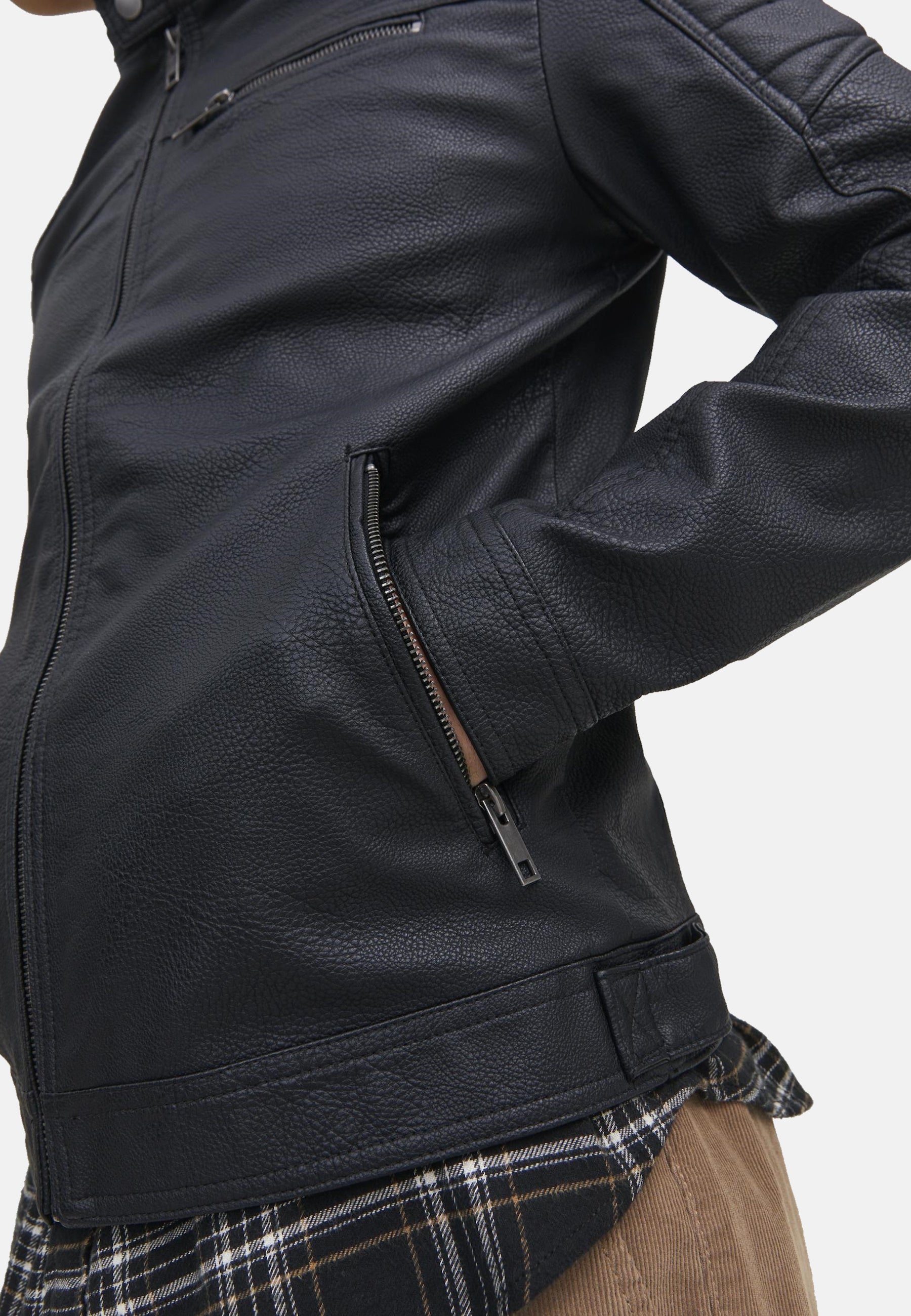 Jack & Jones Jacke JJ ROCKY JACKET Lederimitat