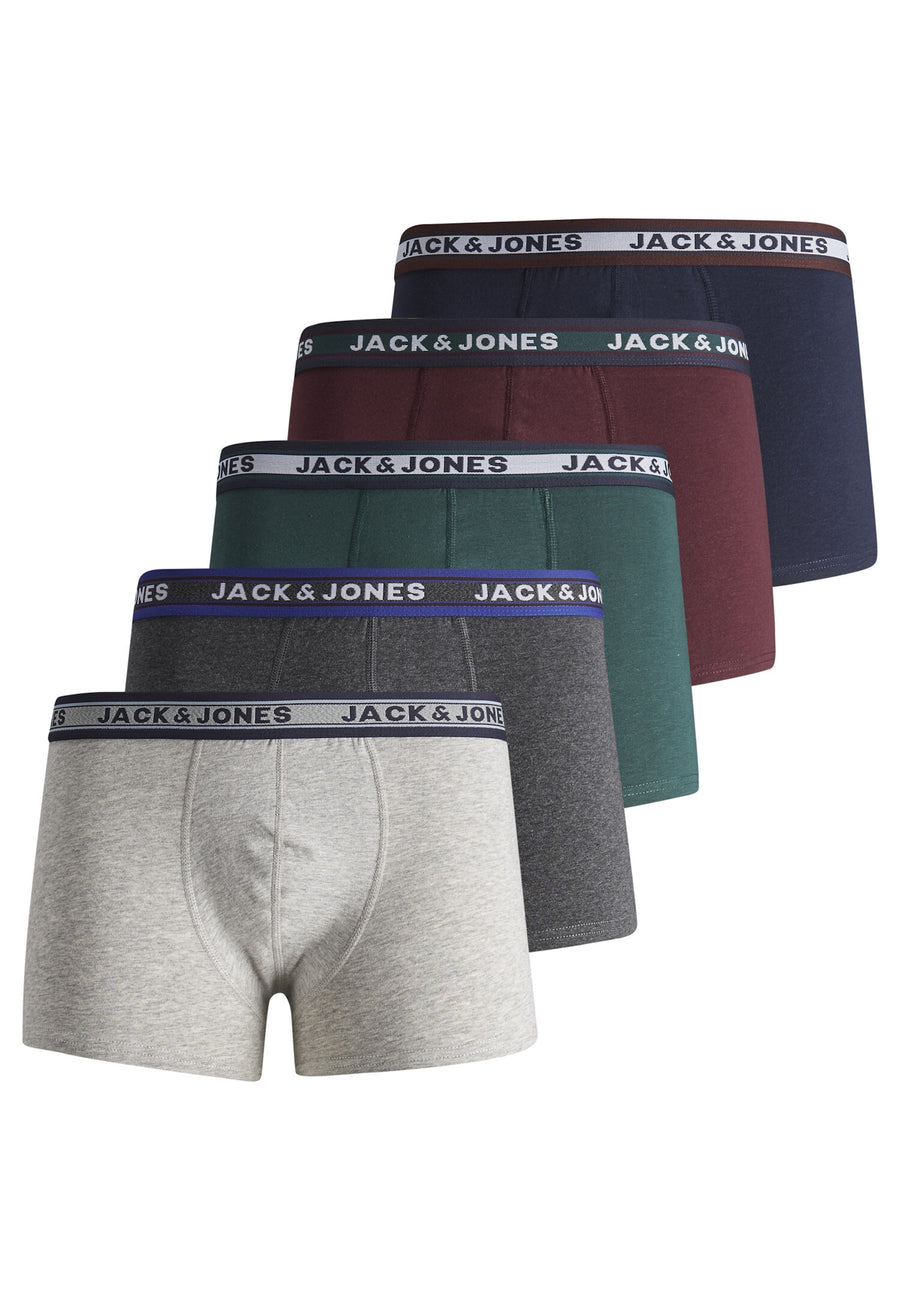 Jack & Jones Trunks 5 Pack Unterhosen Shorts JACOLIVER