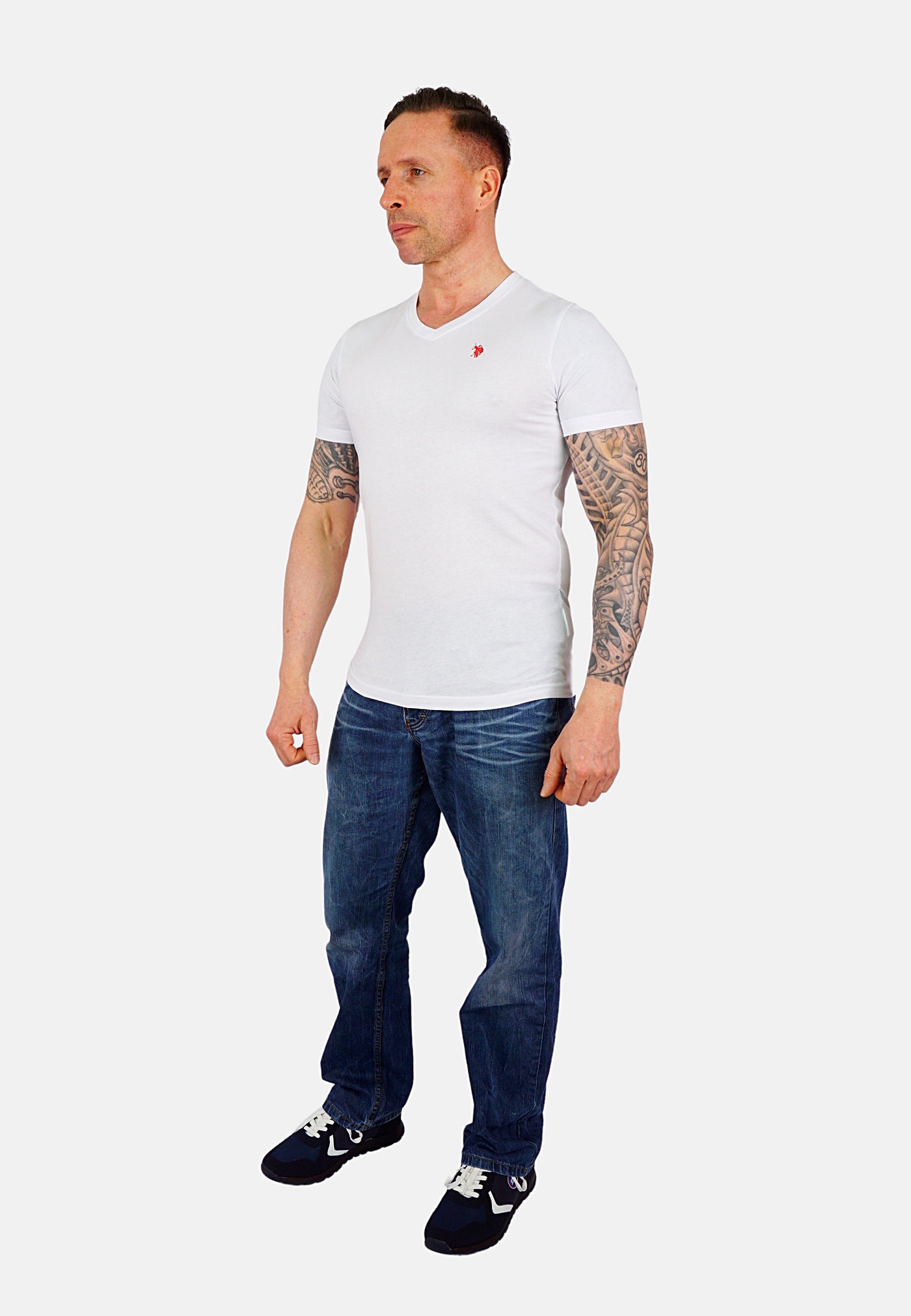 U.S. POLO 2 Pack T-Shirts V-Neck Shortsleeve